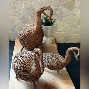 CREE TAMARACK GEESE DECOYS | Set of 3 | Handcrafted Small, Medium and Large.